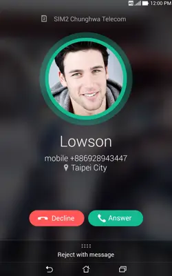 ASUS Calling Screen android App screenshot 2